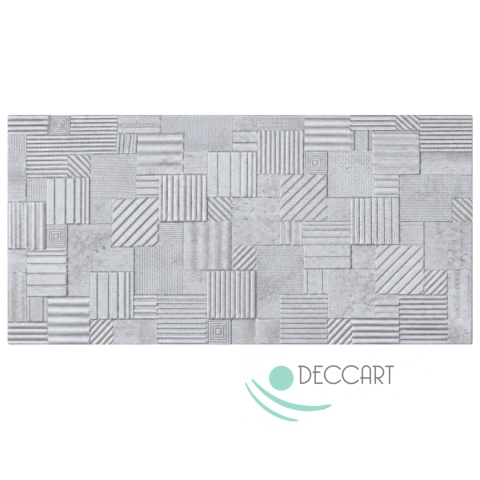 Panel Ścienny Kaseton Sufitowy 3D Tkanina Loft Beton 100x50 Grid 69XL 0,5 m²