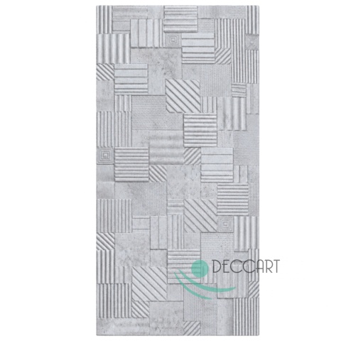 Panel Ścienny Kaseton Sufitowy 3D Tkanina Loft Beton 100x50 Grid 69XL 0,5 m²