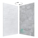 Panel Ścienny Kaseton Sufitowy 3D Tkanina Loft Beton 100x50 Grid 69XL 0,5 m²