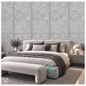 Panel Ścienny Kaseton Sufitowy 3D Tkanina Loft Beton 100x50 Grid 69XL 0,5 m²