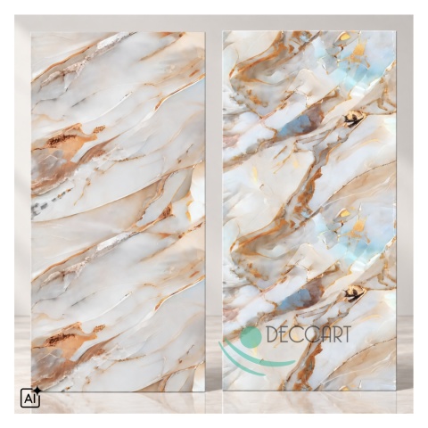 Panele ścienne SAMOPRZYLEPNE Marmur PŁYTKI 30x60 cm Tapeta AR40